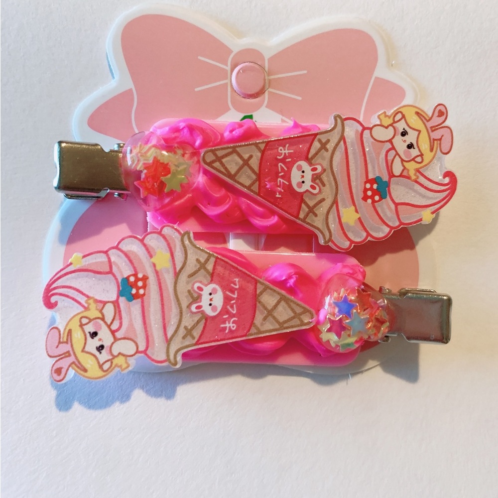 Kawaii hair clips
